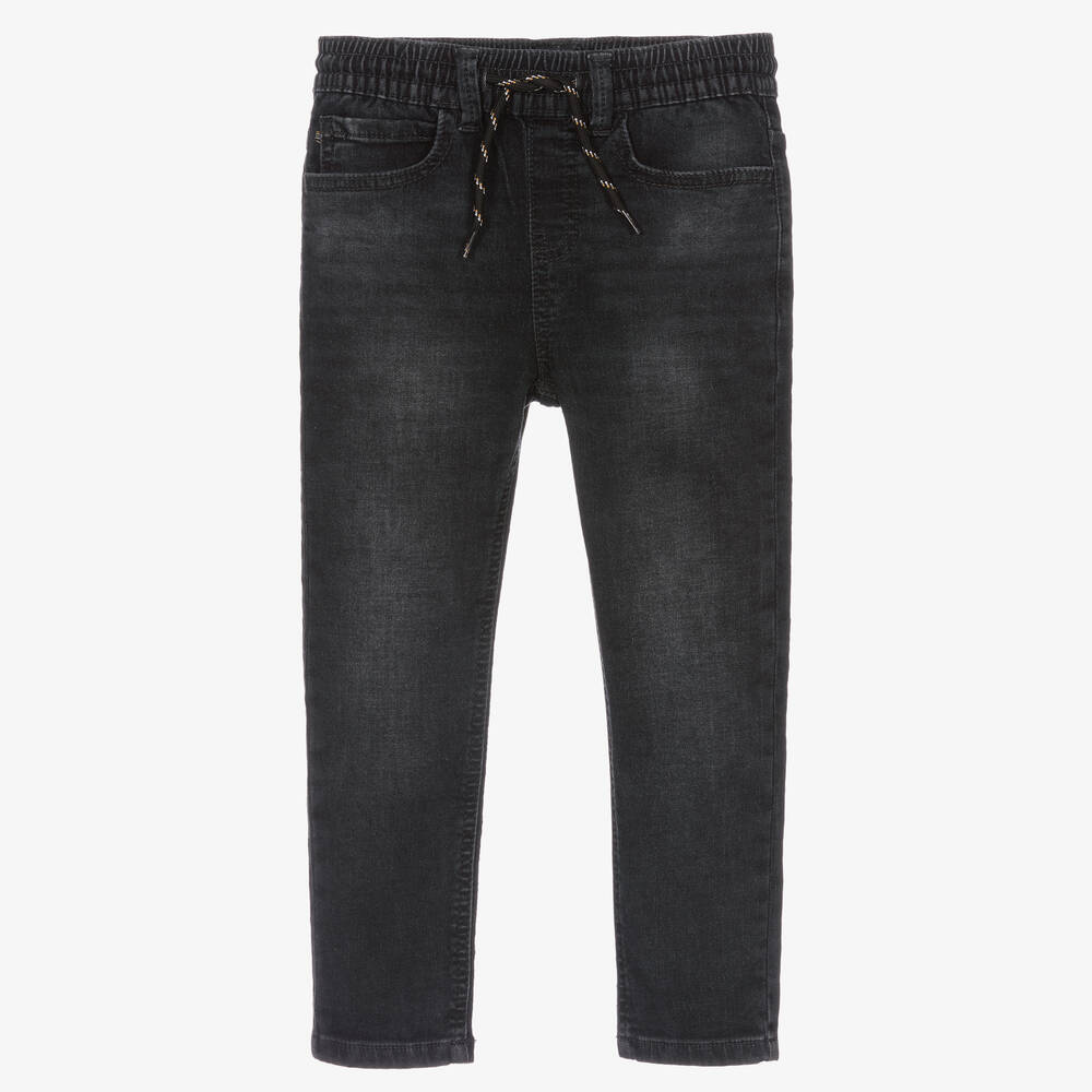 Mayoral - Черные джинсовые джоггеры для мальчиков  | Childrensalon