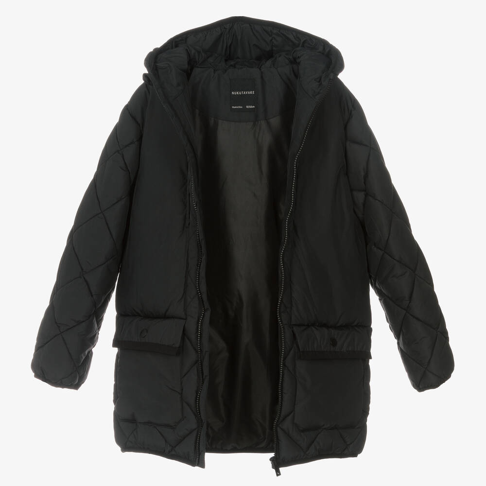 Mayoral Nukutavake-Boys Black Quilted Puffer Coat | Childrensalon Outlet