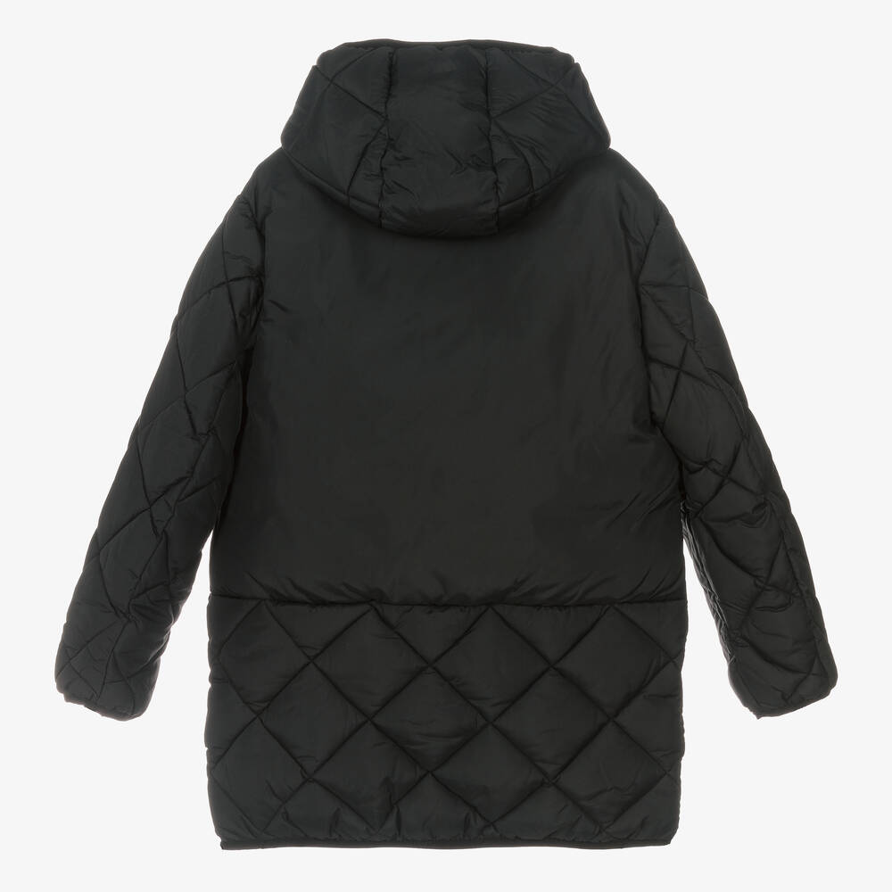 Mayoral Nukutavake-Boys Black Quilted Puffer Coat | Childrensalon Outlet