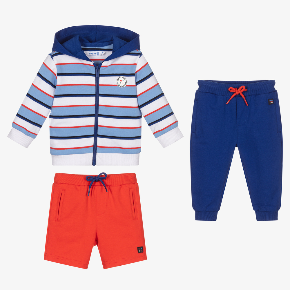 Mayoral - Boys Blue 3 Piece Tracksuit | Childrensalon