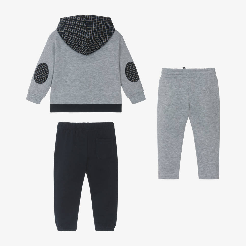 Mayoral-Boys Blue and Grey Tracksuit Trio | Childrensalon Outlet