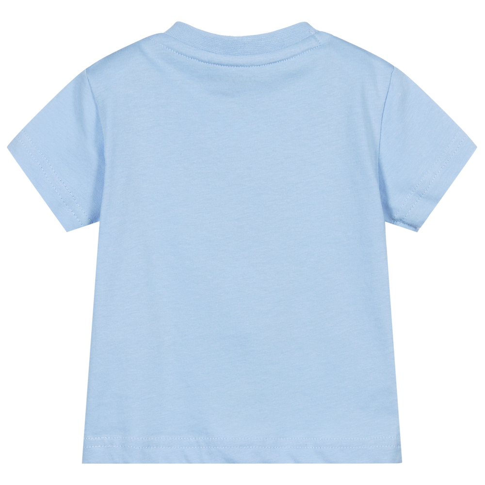 Mayoral-Голубая футболка с изображением рюкзака для мальчиков | Childrensalon Outlet