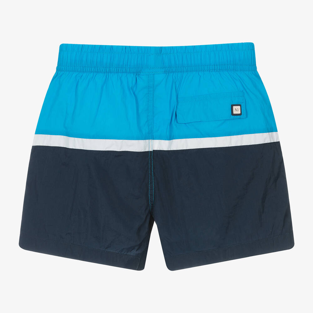 Mayoral Нукутаваке-Boys Blue Colourblock Swim Shorts | Childrensalon Outlet