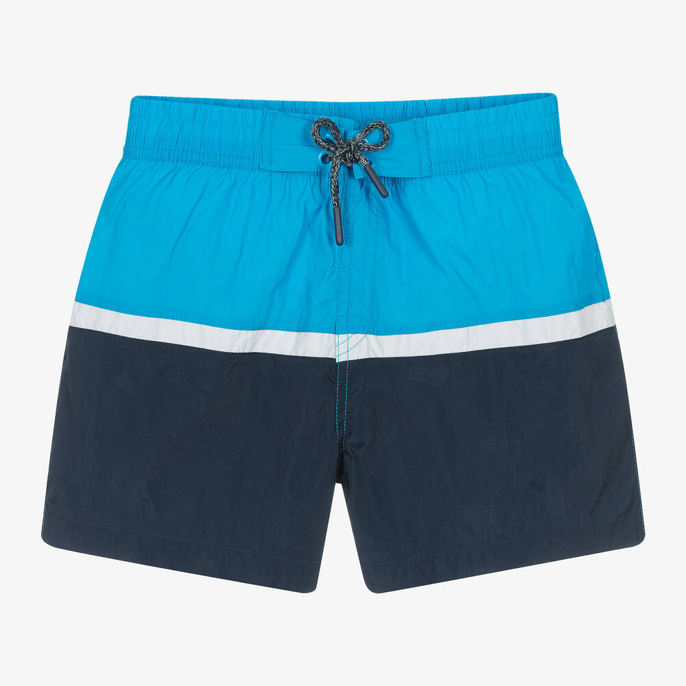 Mayoral Нукутаваке-Boys Blue Colourblock Swim Shorts | Childrensalon Outlet
