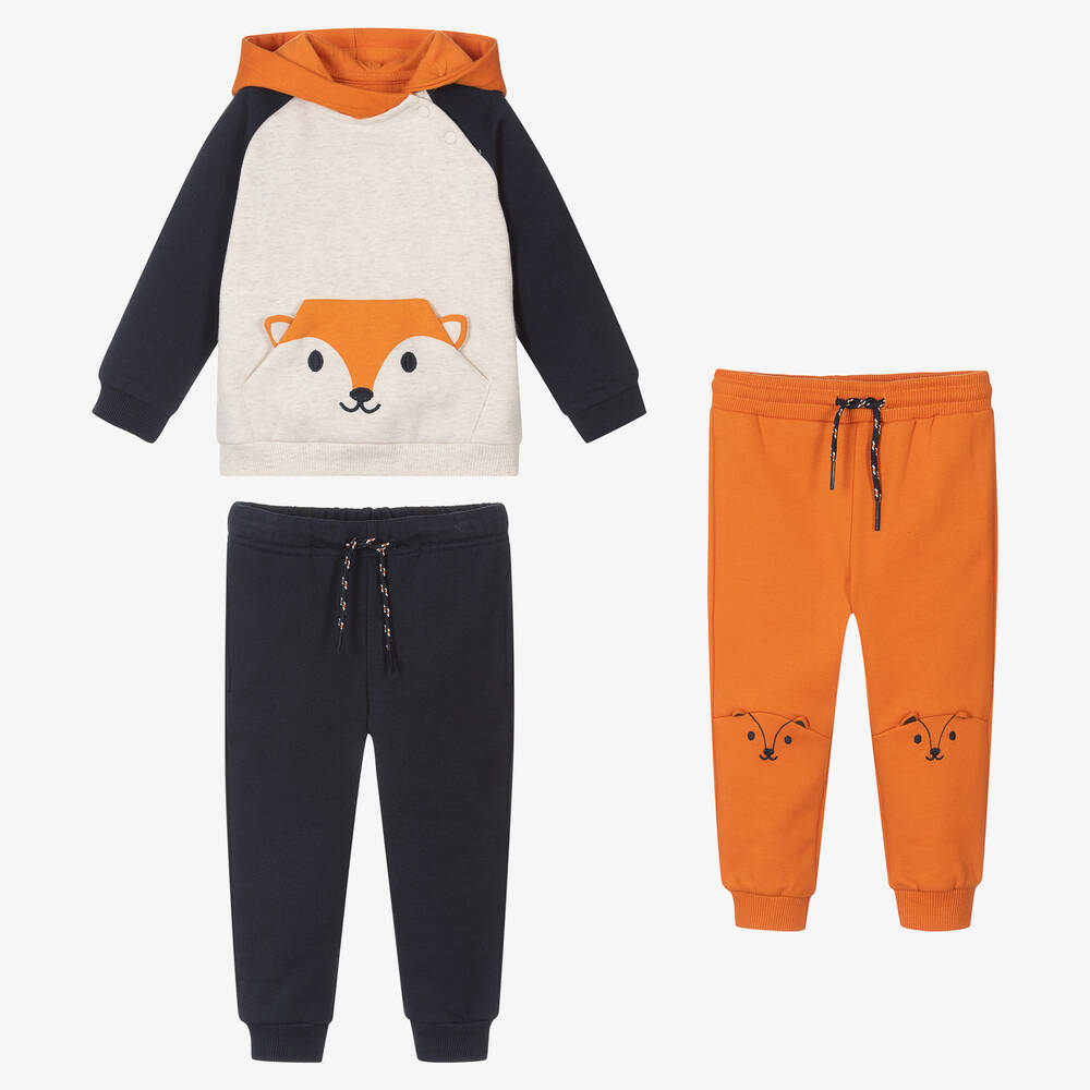 Mayoral - Boys Blue Cotton 3 Piece Tracksuit | Childrensalon