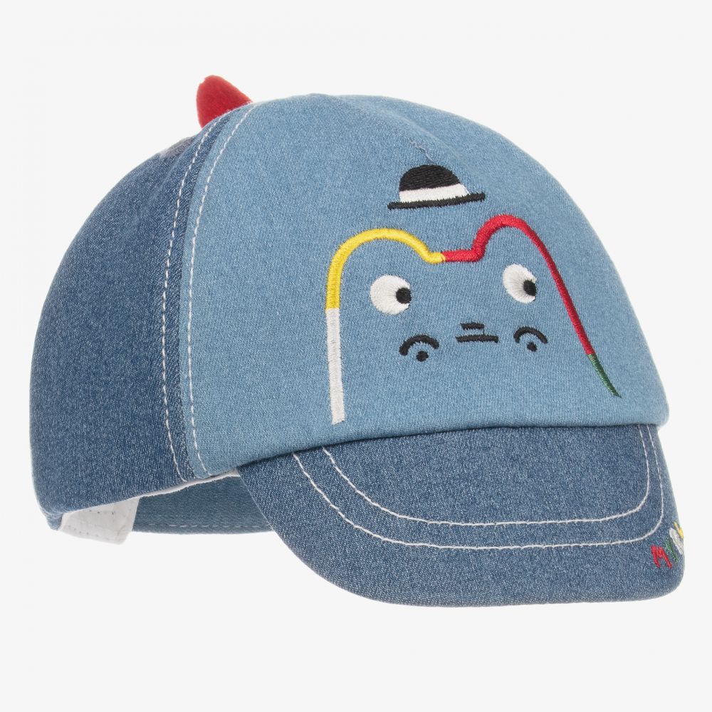 Mayoral Newborn - Boys Blue Cotton Cap | Childrensalon