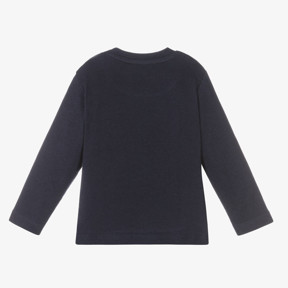 Mayoral-Boys Blue Cotton Car Top | Childrensalon Outlet