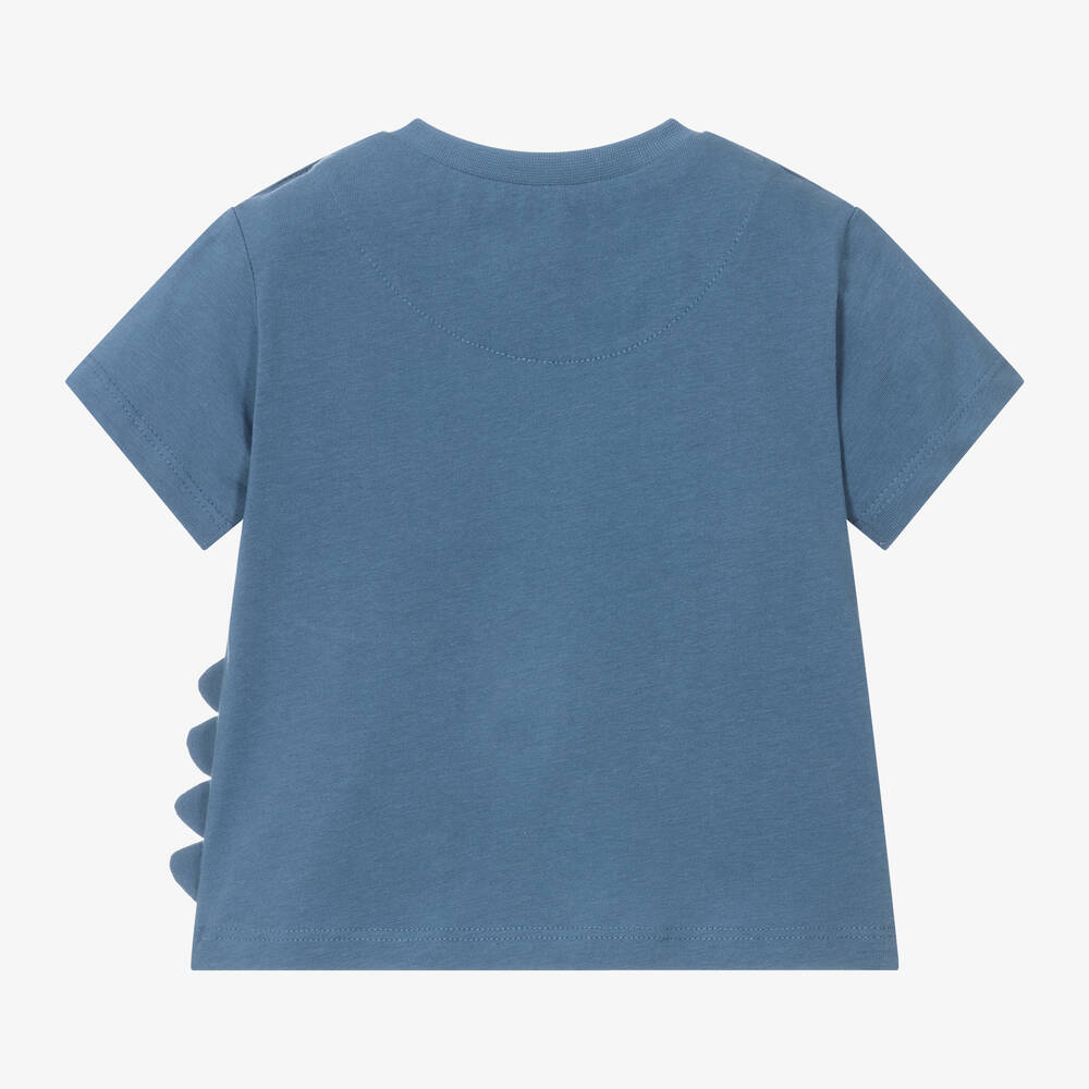 Mayoral-Boys Blue Cotton Crocodile T-Shirt | Childrensalon Outlet