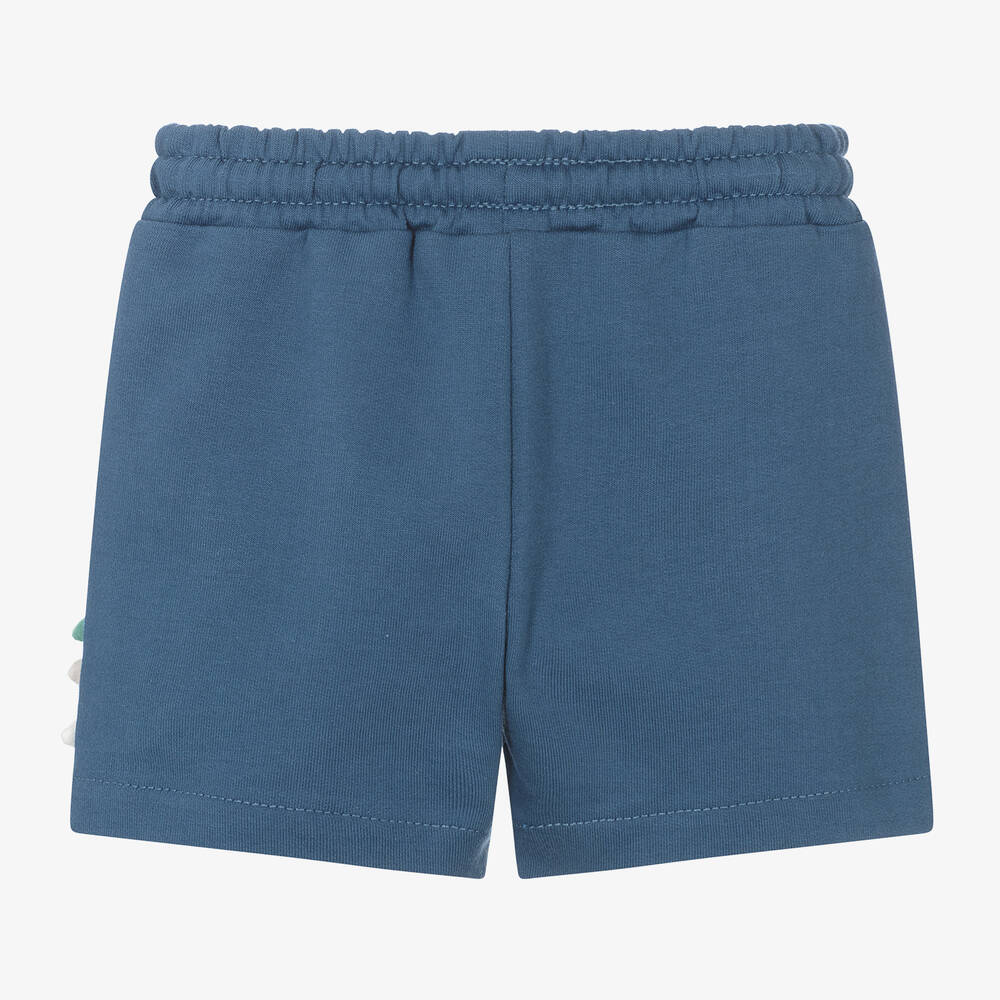 مايورال-شورت أطفال ولادي قطن جيرسي لون أزرق | Childrensalon Outlet
