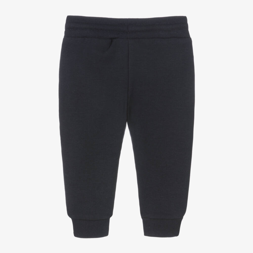 Mayoral-Boys Blue Cotton Jersey Joggers | Childrensalon Outlet