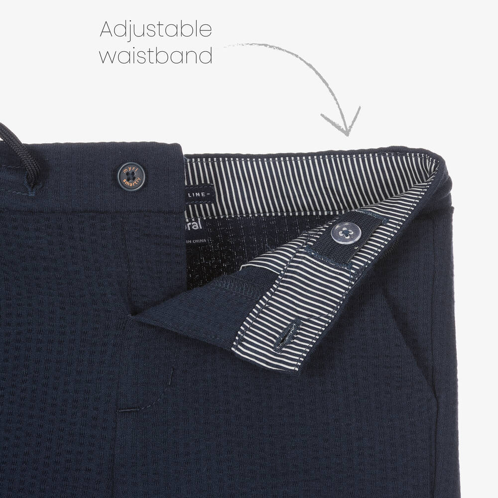 Mayoral-شورت أطفال ولادي قطن جيرسي لون كحلي | Childrensalon Outlet