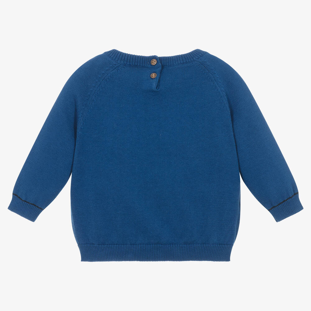 Mayoral-Синий трикотажный свитер | Childrensalon Outlet