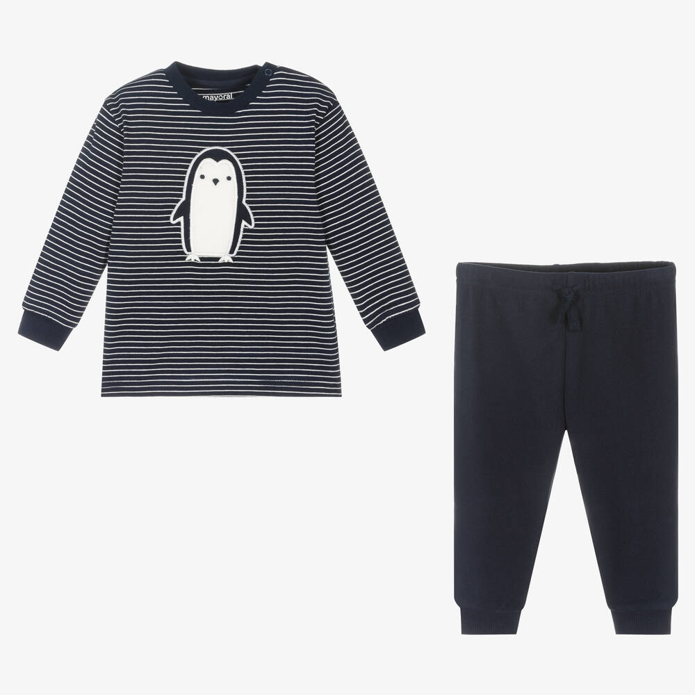 Mayoral-Синяя хлопковая пижама для мальчиков | Childrensalon Outlet