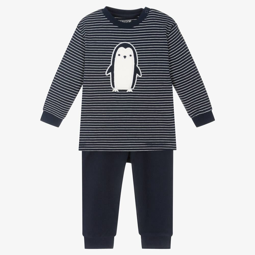 Mayoral - Pyjama bleu en coton Garçon | Childrensalon