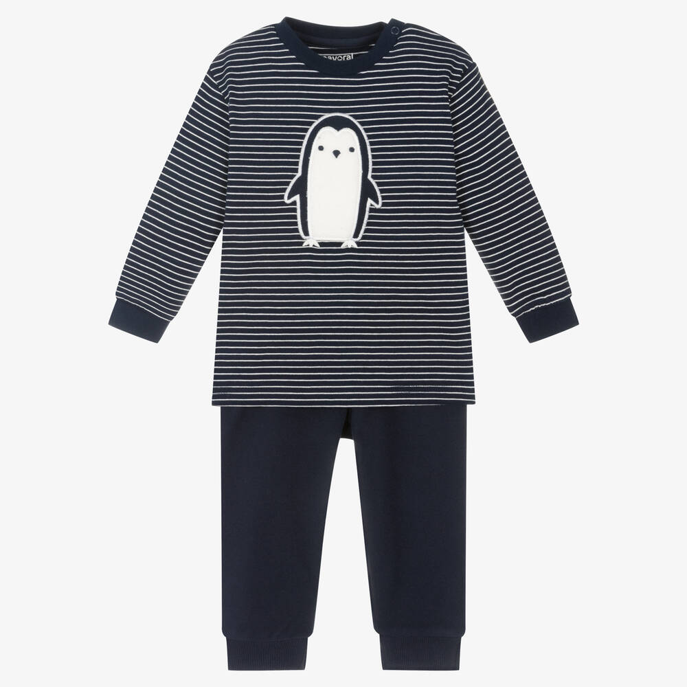 Mayoral - Boys Blue Cotton Pyjamas | Childrensalon