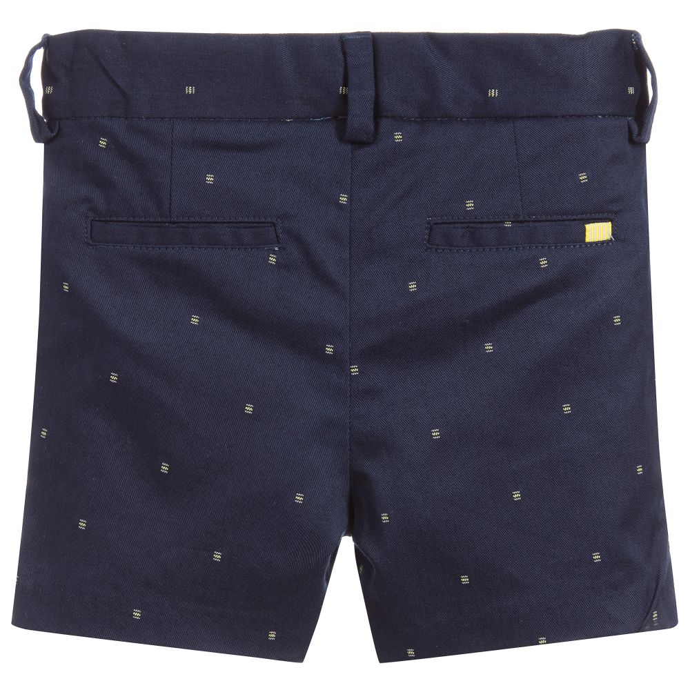 Mayoral-Boys Blue Cotton Shorts | Childrensalon Outlet