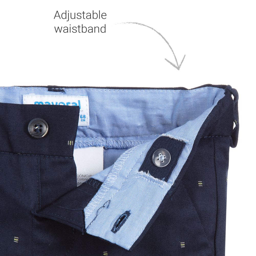 Mayoral-Boys Blue Cotton Shorts | Childrensalon Outlet