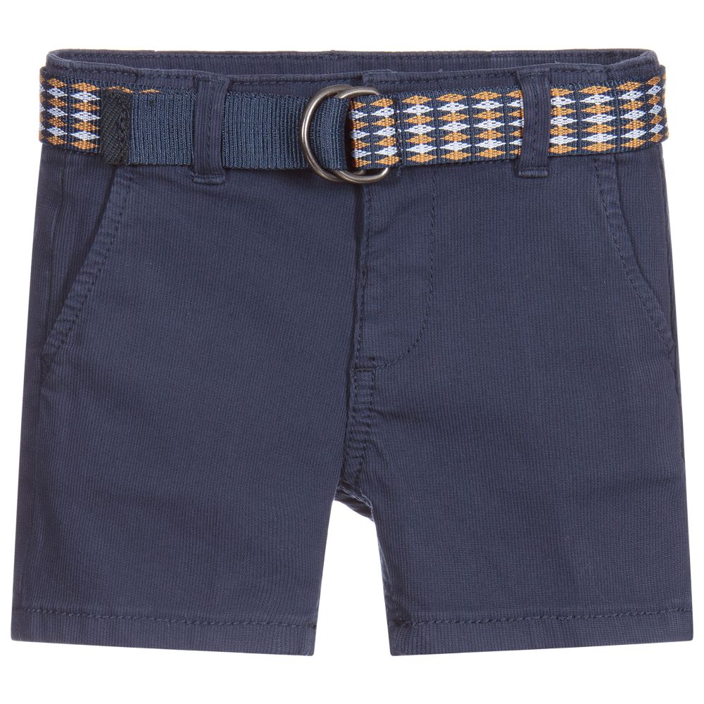 Mayoral - Short bleu en coton Garçon | Childrensalon