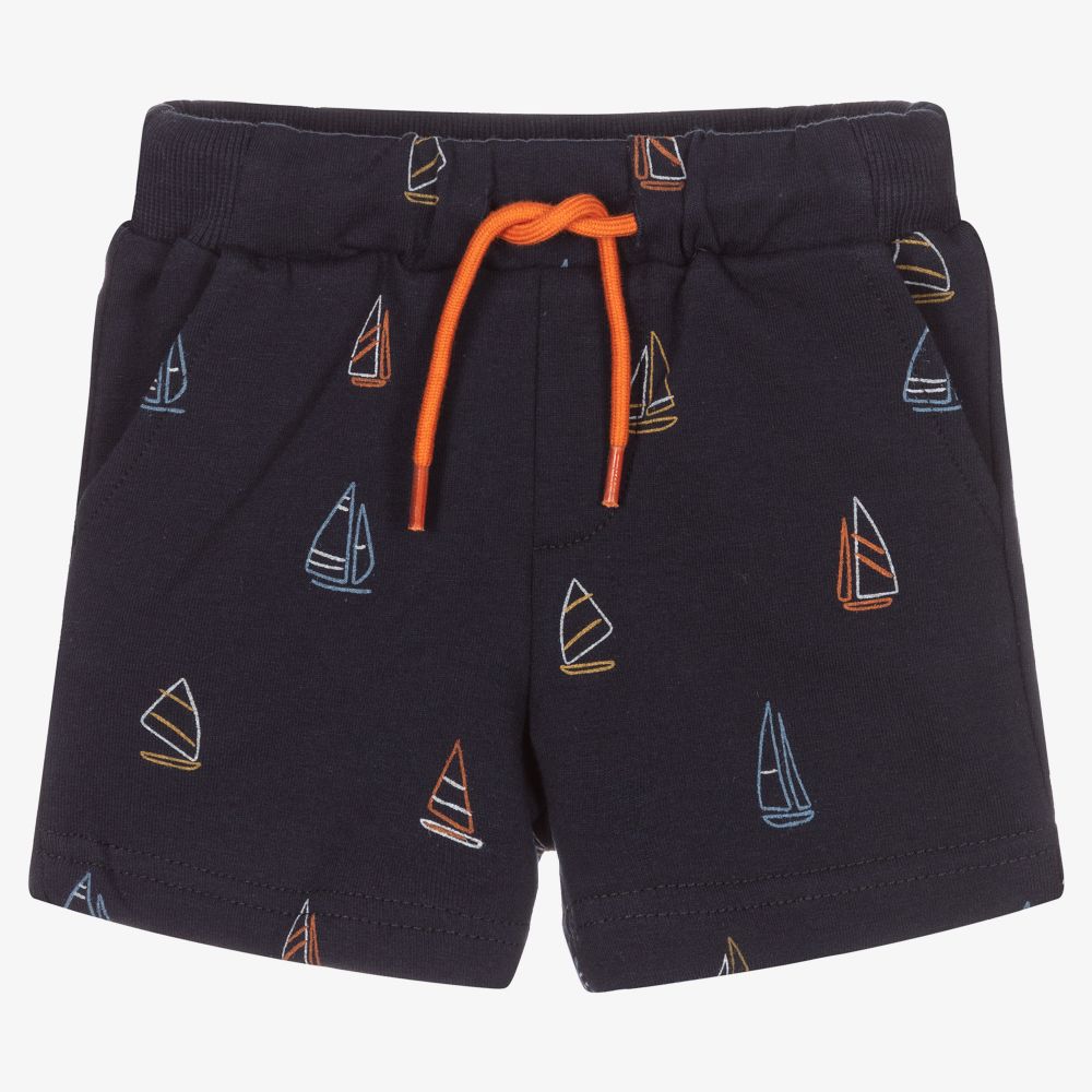 Mayoral - Boys Blue Cotton Shorts | Childrensalon