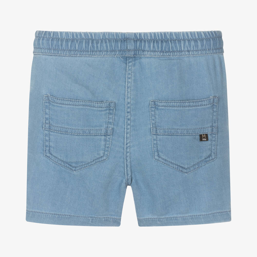 مايورال-شورت أطفال ولادي قطن تويل لون أزرق | Childrensalon Outlet