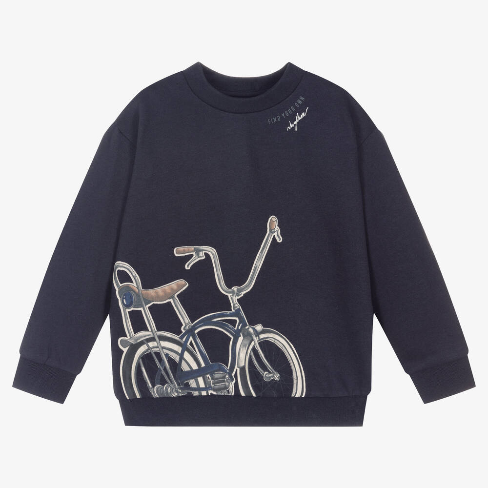 Mayoral - Sweat bleu en coton Garçon | Childrensalon