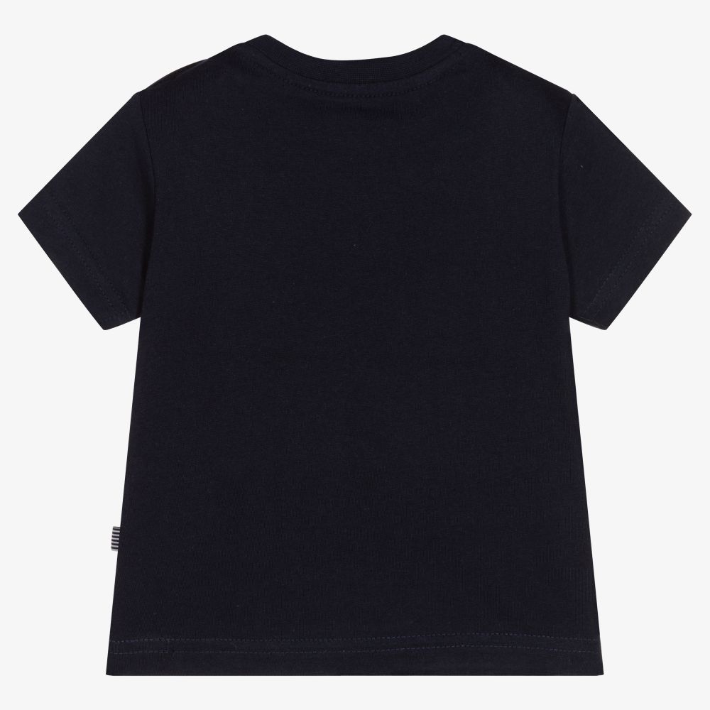 Mayoral-Синяя хлопковая футболка для мальчиков | Childrensalon Outlet