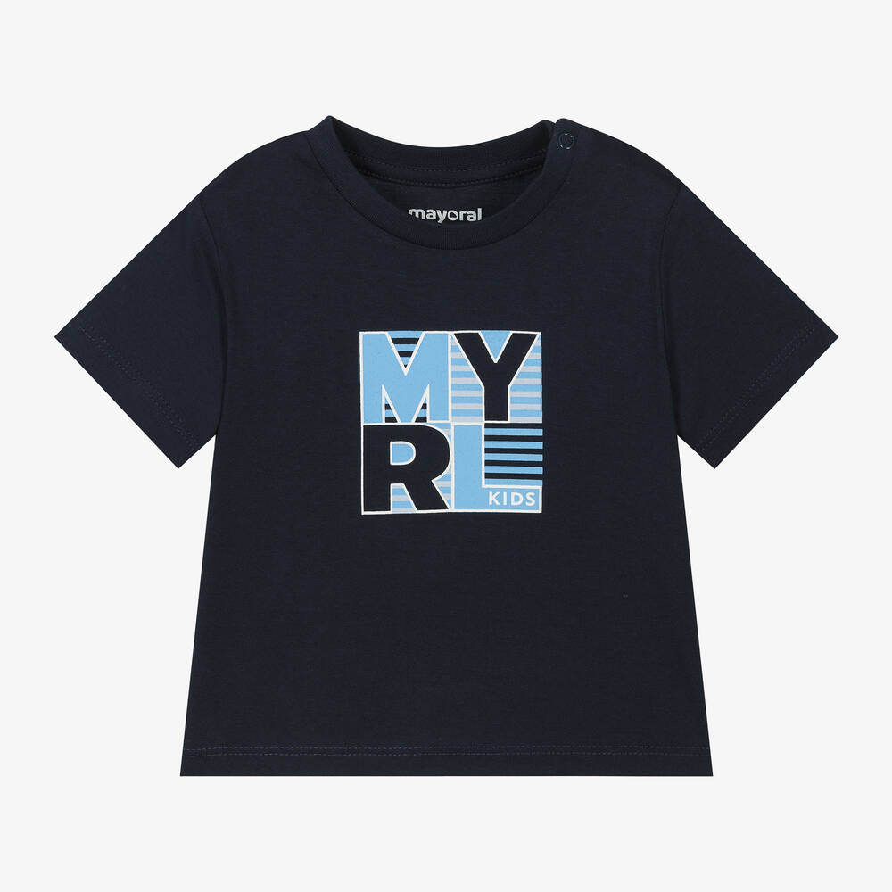 Boys Blue Cotton T-Shirt