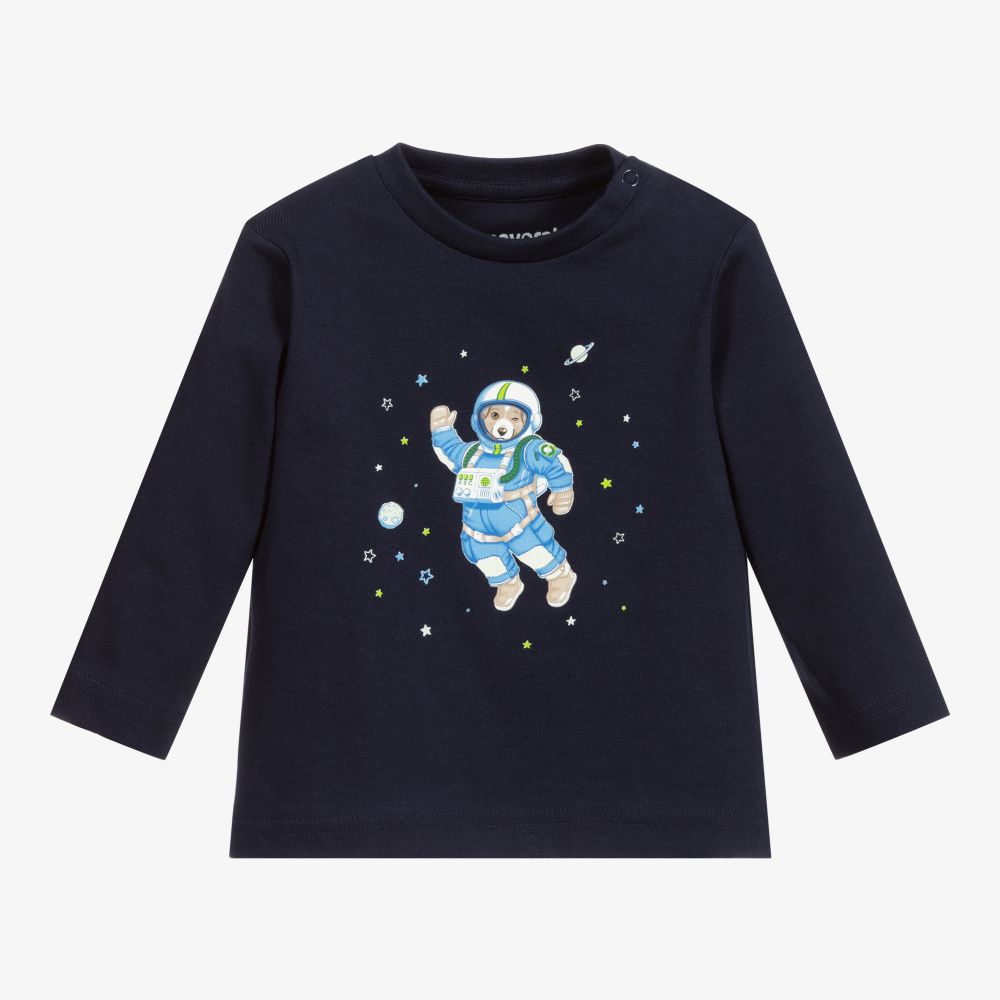 Mayoral - Boys Blue Cotton Top | Childrensalon