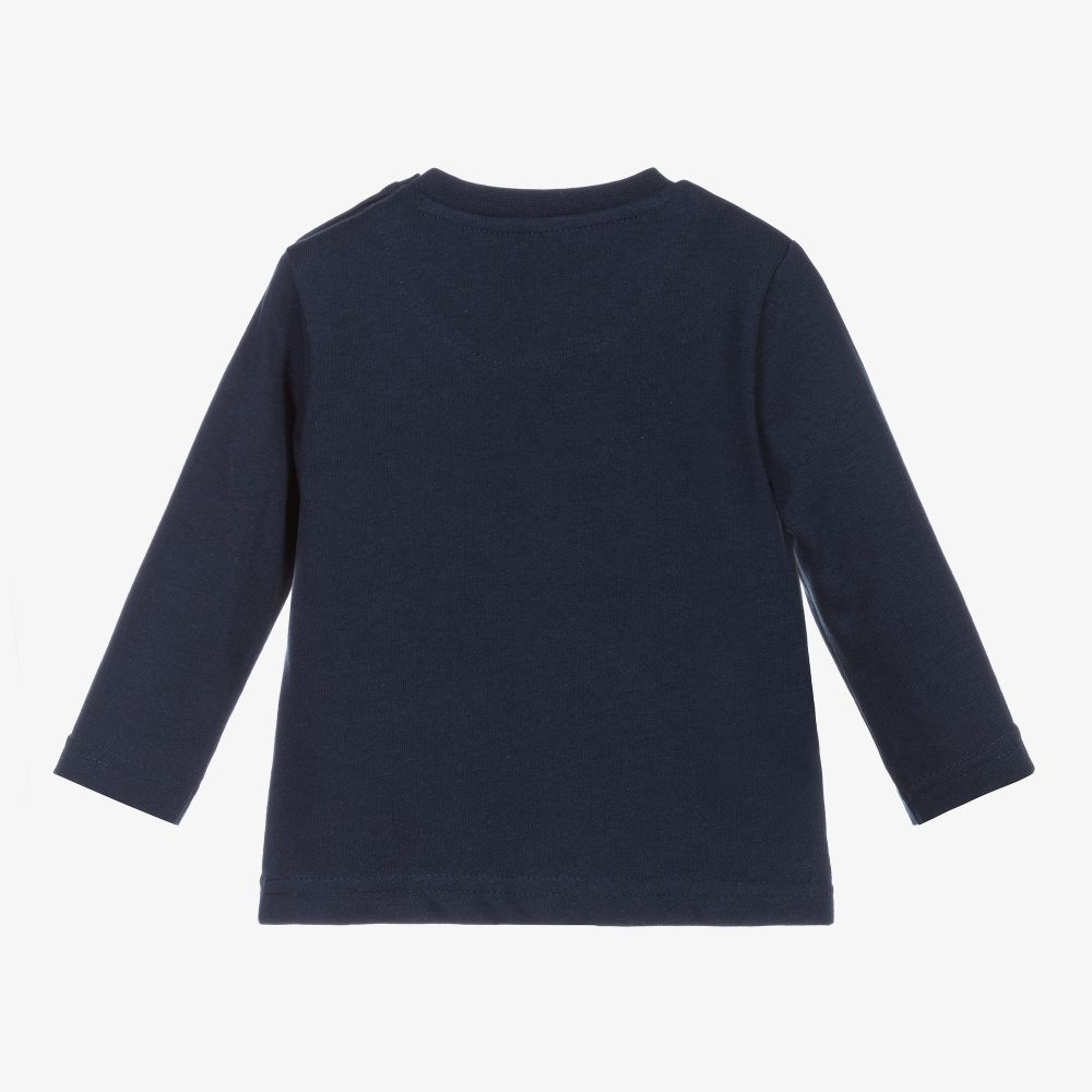 Mayoral-Boys Blue Cotton Top | Childrensalon Outlet