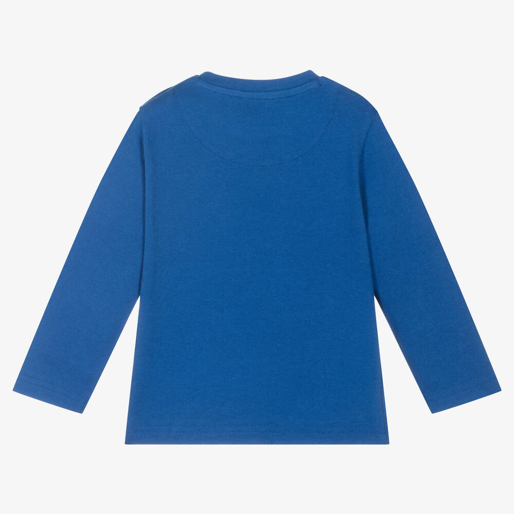 Mayoral-Boys Blue Cotton Top | Childrensalon Outlet