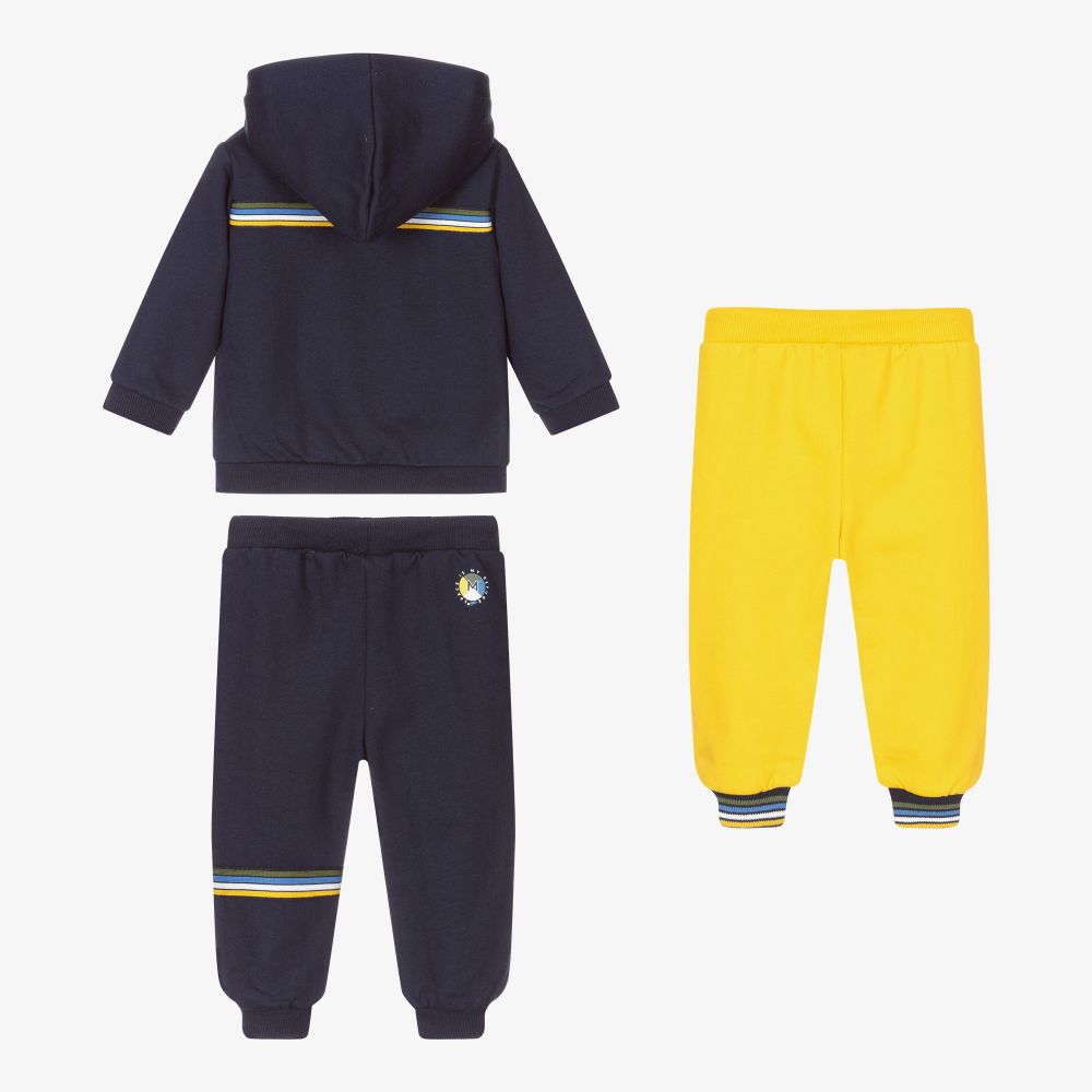 Mayoral-Синий спортивный костюм из хлопка для мальчиков | Childrensalon Outlet