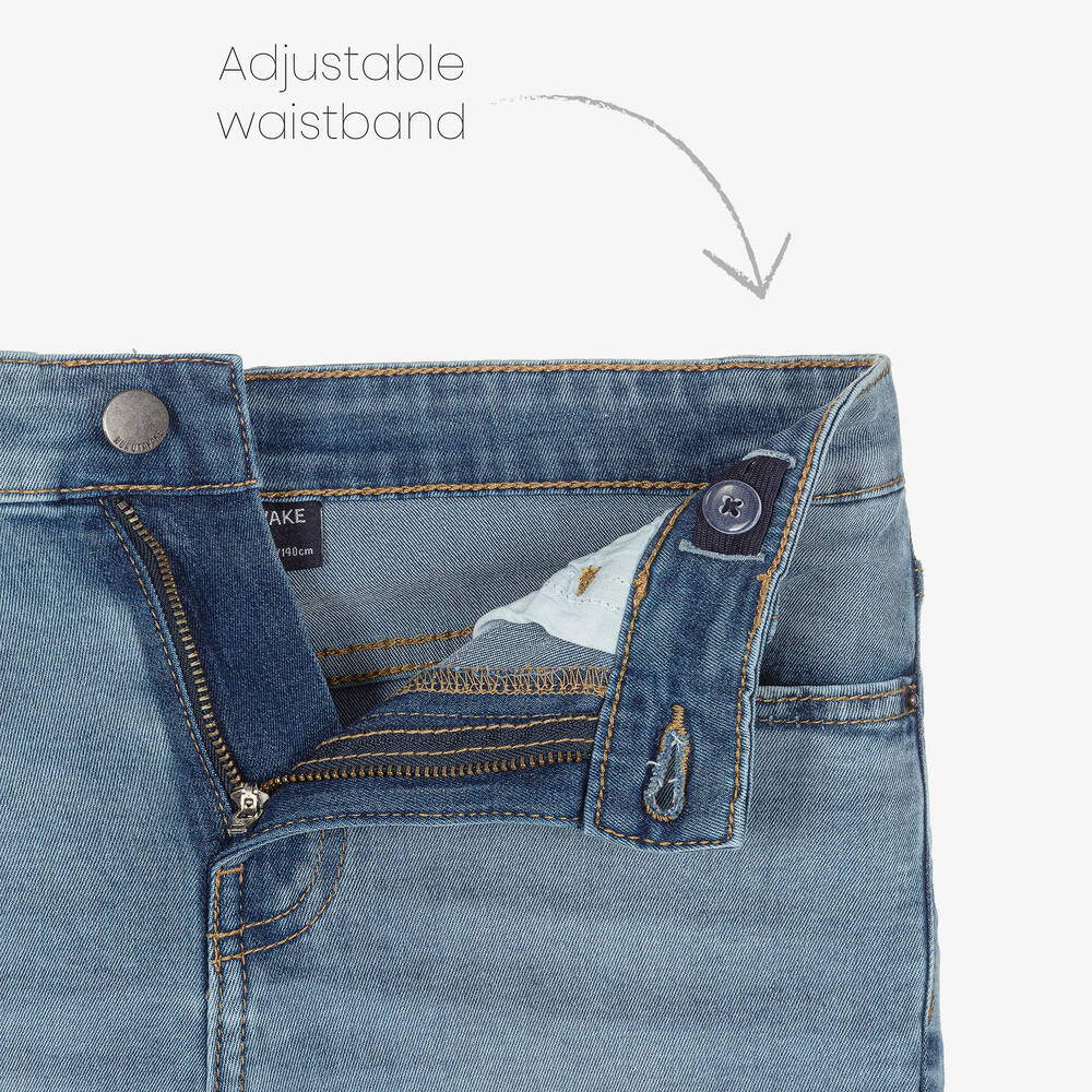 Mayoral-Голубые джинсовые шорты-бермуды | Childrensalon Outlet