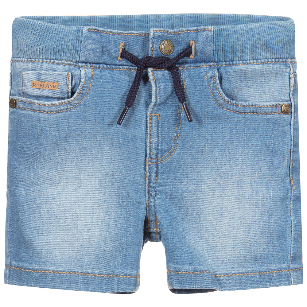 Mayoral - Boys Blue Denim Shorts | Childrensalon