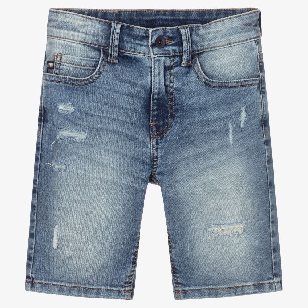 Mayoral Nukutavake - Blaue Jeans-Shorts für Jungen | Childrensalon