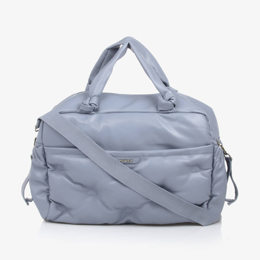 Mayoral Newborn-Boys Blue Faux Leather Nappy Bag | Childrensalon Outlet