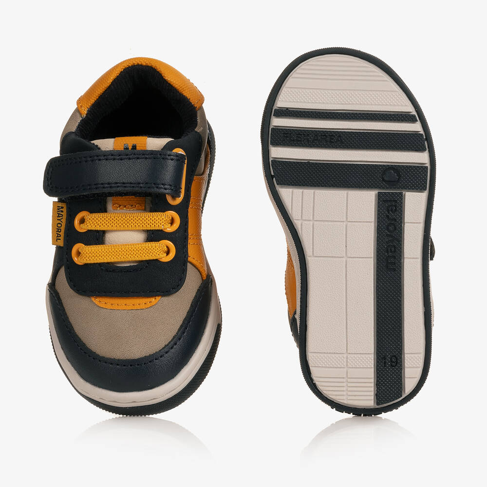 مايورال-حذاء جلد صناعي لون كحلي للمواليد | Childrensalon Outlet