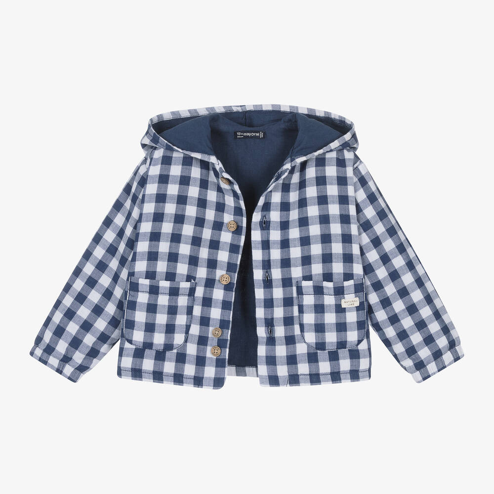 Boys check jacket cheap