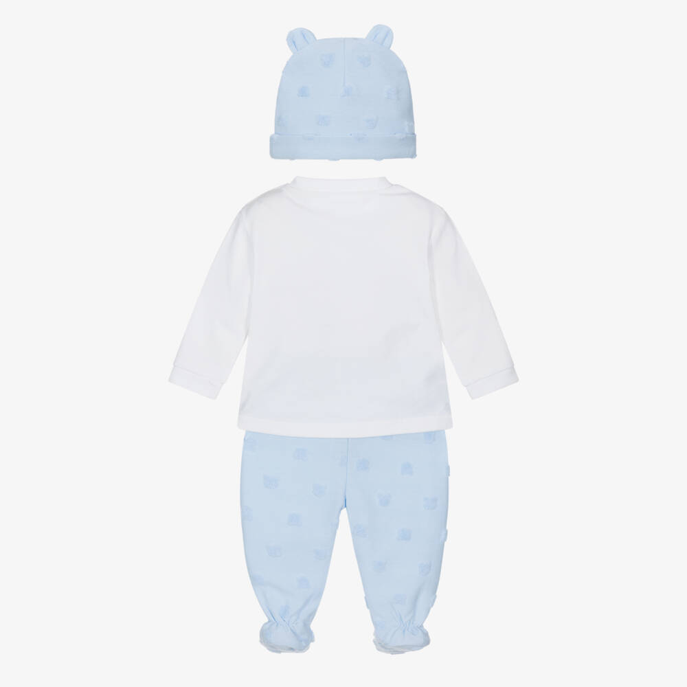 Mayoral Newborn-Boys Blue & Ivory Cozy Set | Childrensalon Outlet