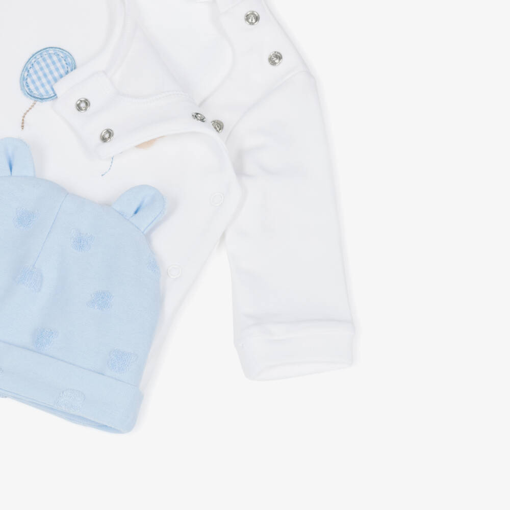 Mayoral Newborn-Boys Blue & Ivory Cozy Set | Childrensalon Outlet