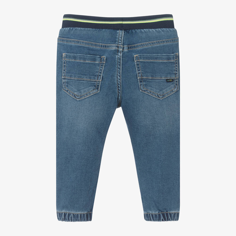 Boys blue jean joggers shop
