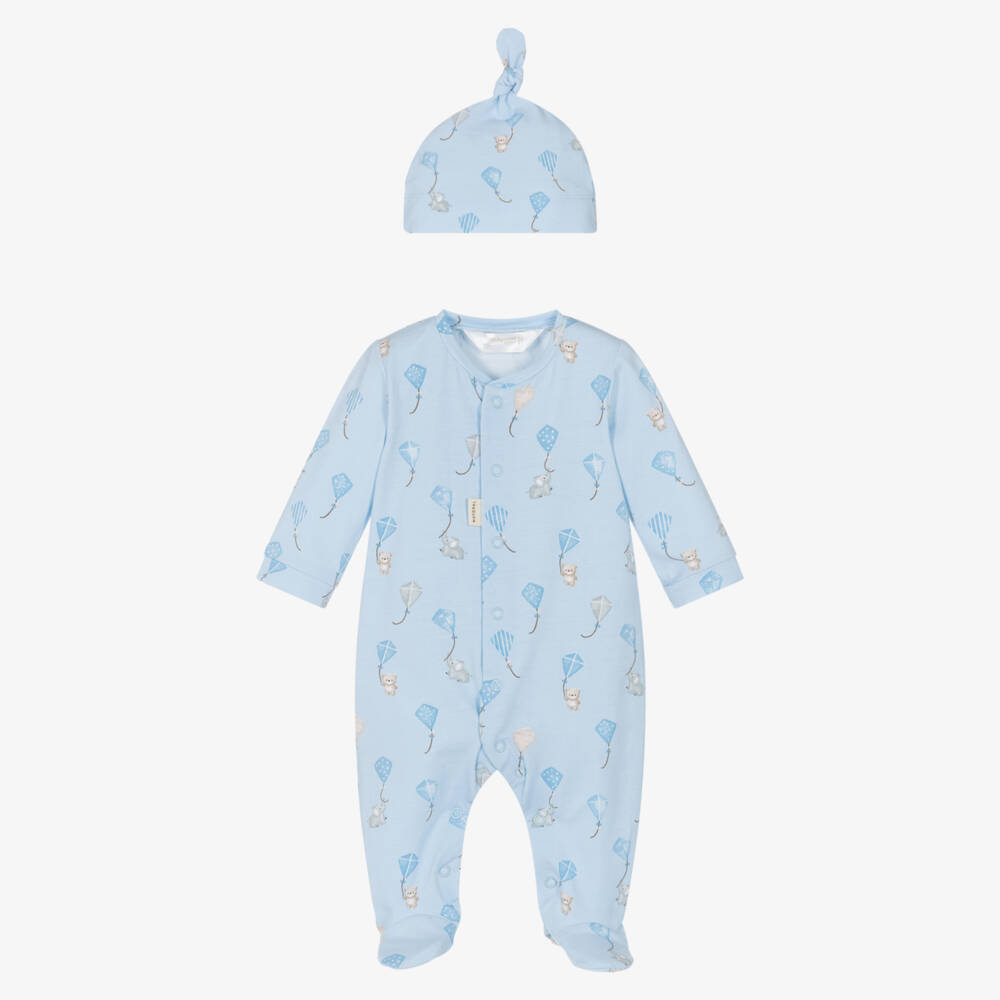 Mayoral Newborn-طقم ملابس أطفال أولاد أزرق من الجيرسي | Childrensalon Outlet