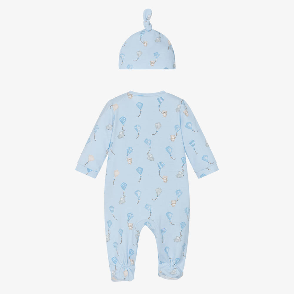 Mayoral Newborn-Boys Blue Jersey Kite Layette Set | Childrensalon Outlet