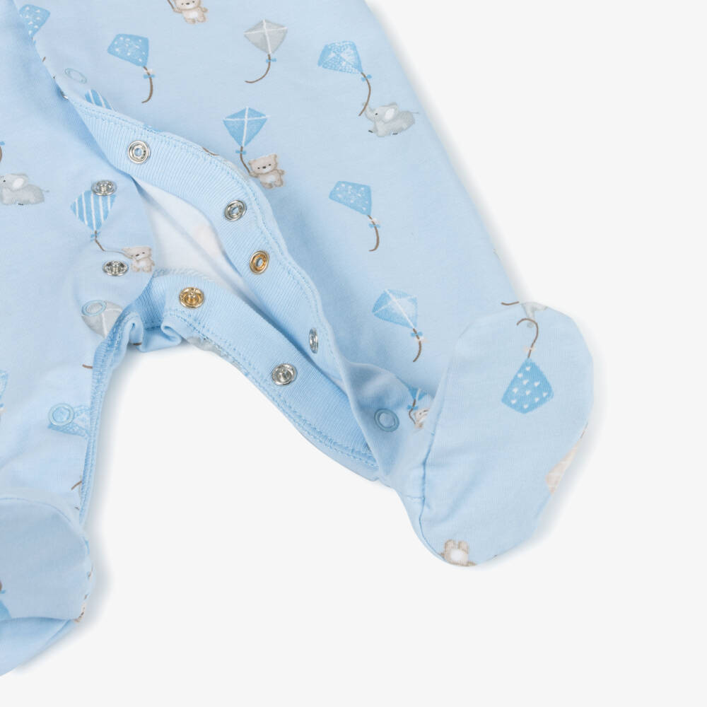 Mayoral Newborn-Boys Blue Jersey Kite Layette Set | Childrensalon Outlet