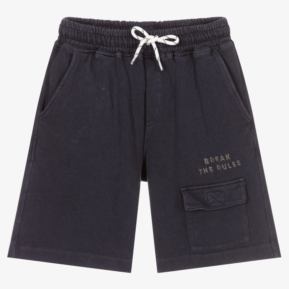 Mayoral Nukutavake - Boys Blue Jersey Shorts | Childrensalon Outlet