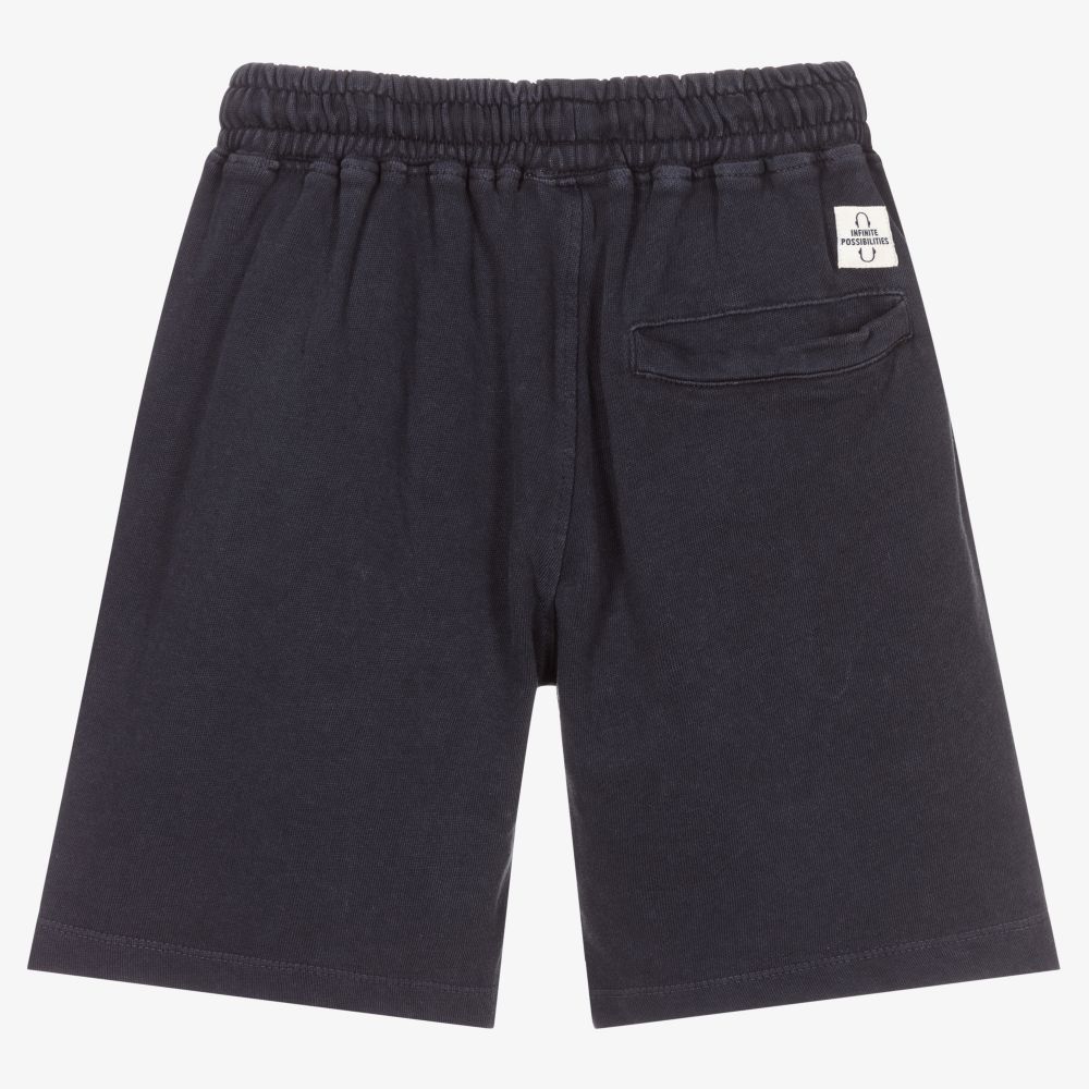 Mayoral Nukutavake-Boys Blue Jersey Shorts | Childrensalon Outlet