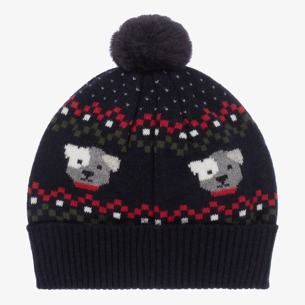 Mayoral-Синяя вязаная шапка и шарф | Childrensalon Outlet