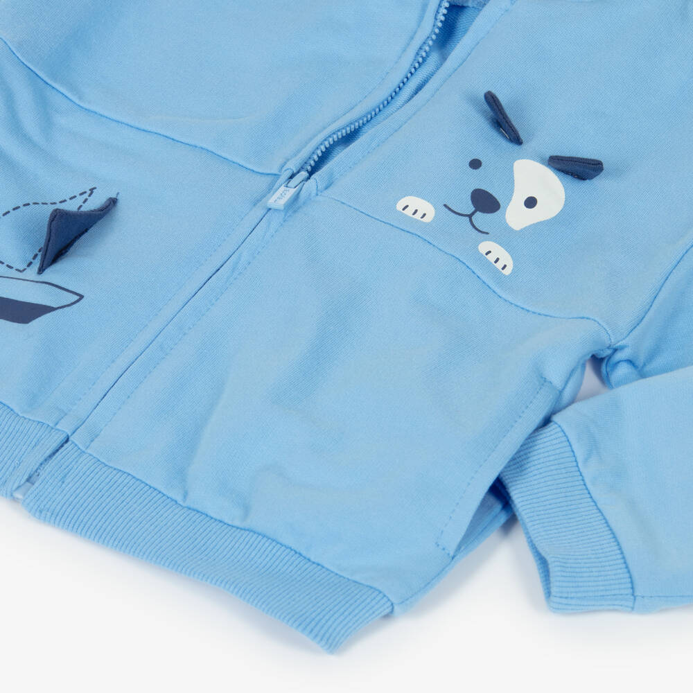 Mayoral-Boys Blue Maritime Pup Tracksuit | Childrensalon Outlet