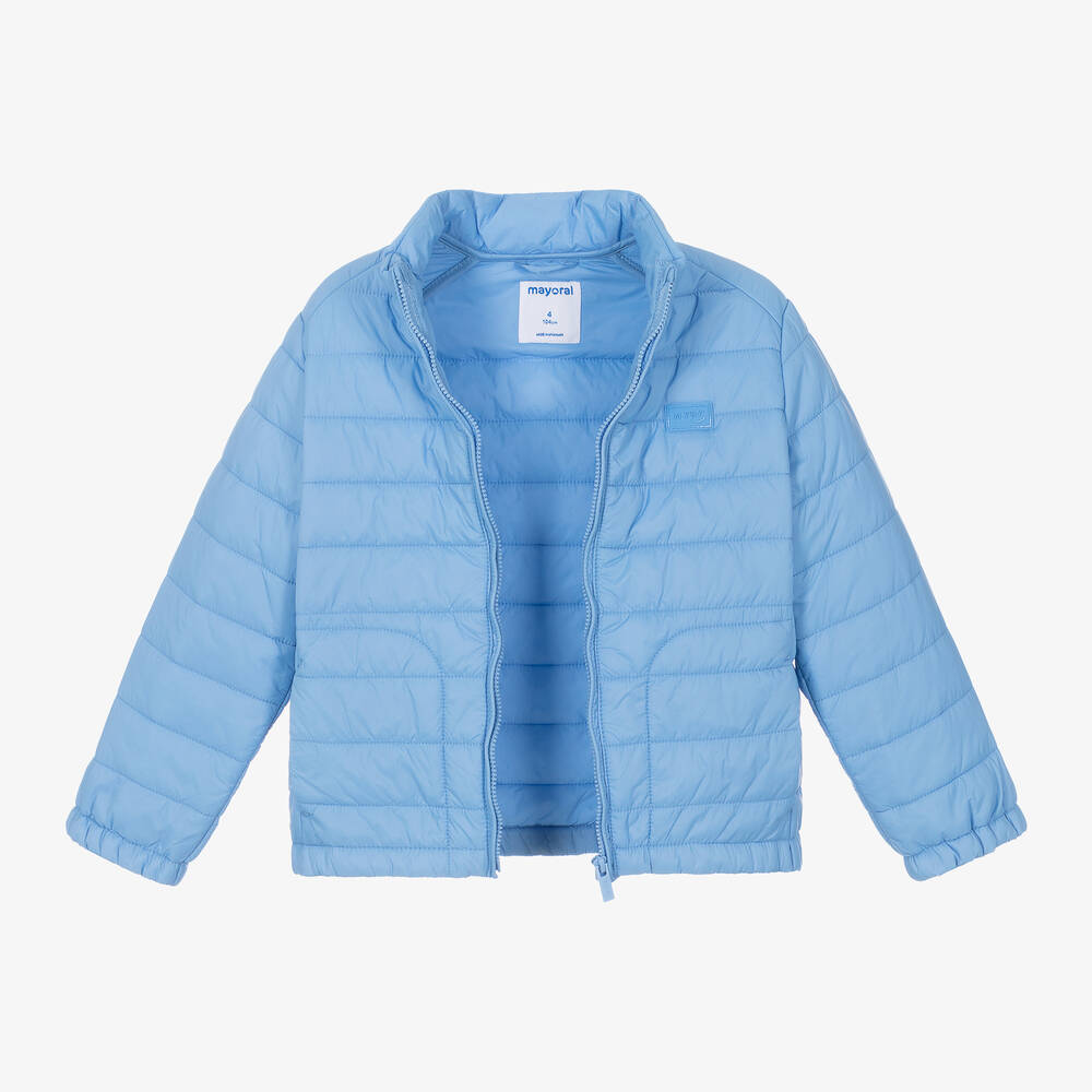 Mayoral-Boys Blue Padded Jacket | Childrensalon Outlet