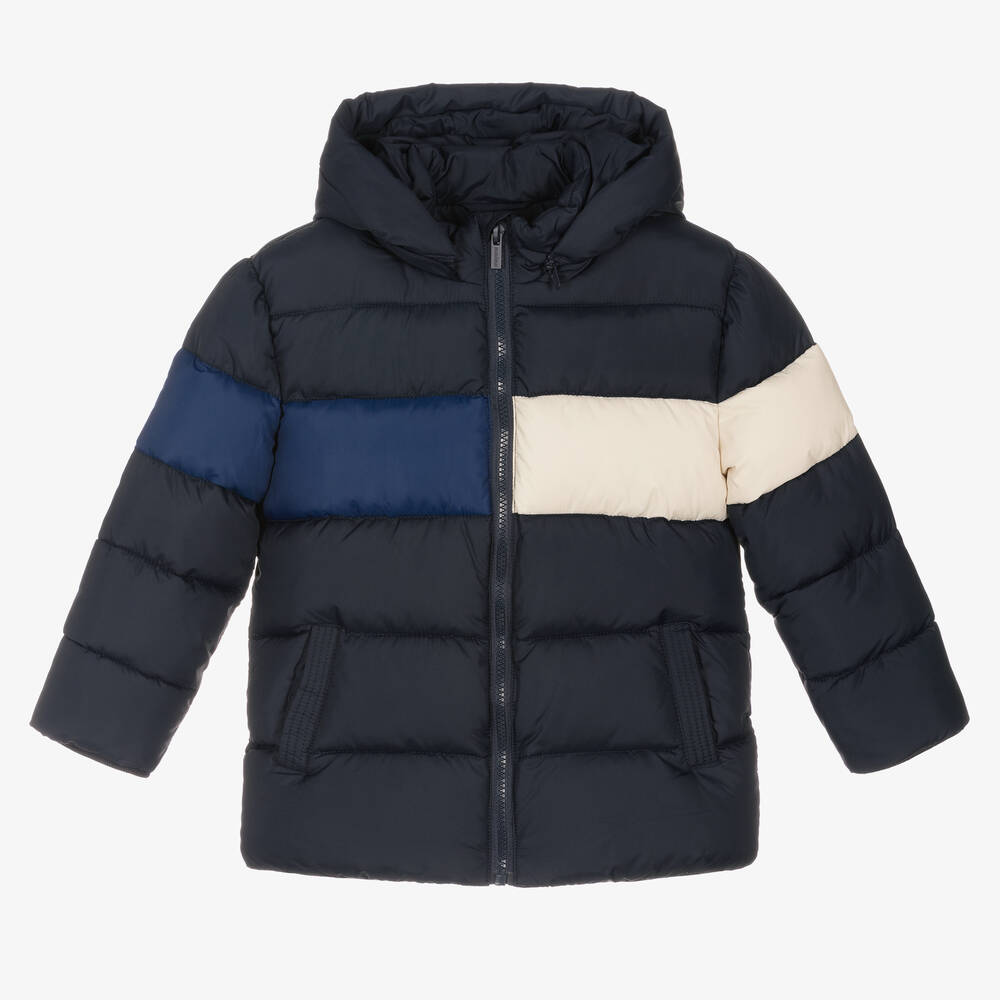 Mayoral - Boys Blue Puffer Coat  | Childrensalon