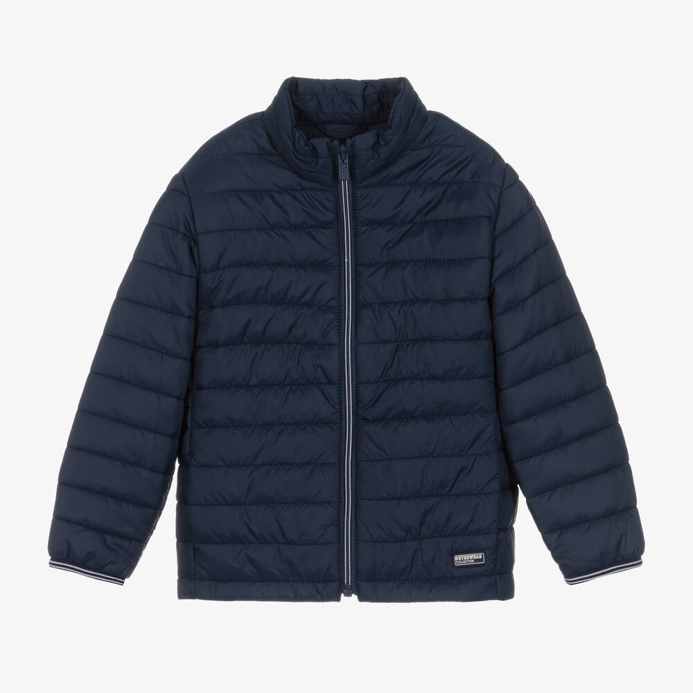 Mayoral - Boys Blue Puffer Jacket | Childrensalon